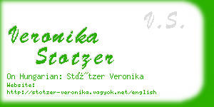 veronika stotzer business card